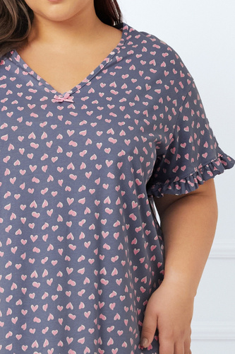 Camicia da donna Lotte a maniche corte Moda italiana - stampa