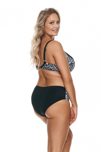 Fiji Big Bathing Bottoms Lupoline - bianco e nero