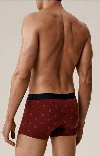 2GMH-029 Boxer Atlantic da uomo - cotone con elastan, cuori, confezione da 2 pezzi