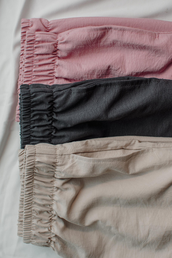 Pantaloni pigiama da donna Maeve 875 De Lafense - lunghi, tinta unita, con tasche - sabbia