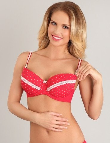 1723 Reggiseno per allattamento LUPOLINE - rosso