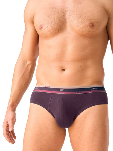 Slip da uomo Key MPP 273 B26 in cotone, aderenti, con elastico largo