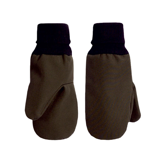 229072 Guanti bambini Nicol Softshell impermeabili con pile - verdi