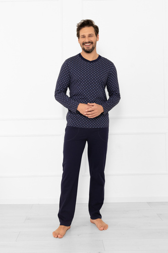 Pigiama da uomo Gerard Italian Fashion - cotone, manica lunga e pantaloni