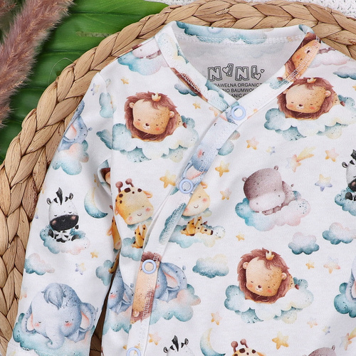 ABN-5601 Body Nini Little Dreamers in cotone biologico per neonati - chiusure senza nichel, 100% sicurezza