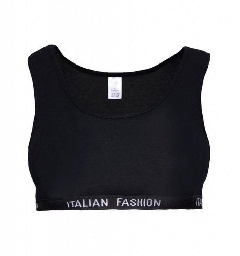 Nikola Reggiseno per bambine, spalline larghe Moda italiana - nero