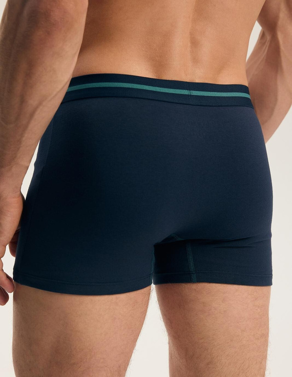 Bokserki męskie Henderson 45468 Find-Pak in cotone con elastico largo e logo